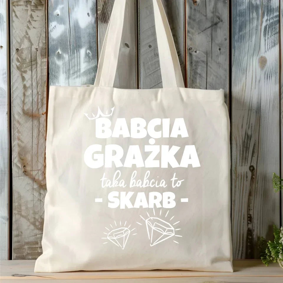 Taka Babcia to skarb | Personalizowana torba dla babci B19 - StoryCups.pl