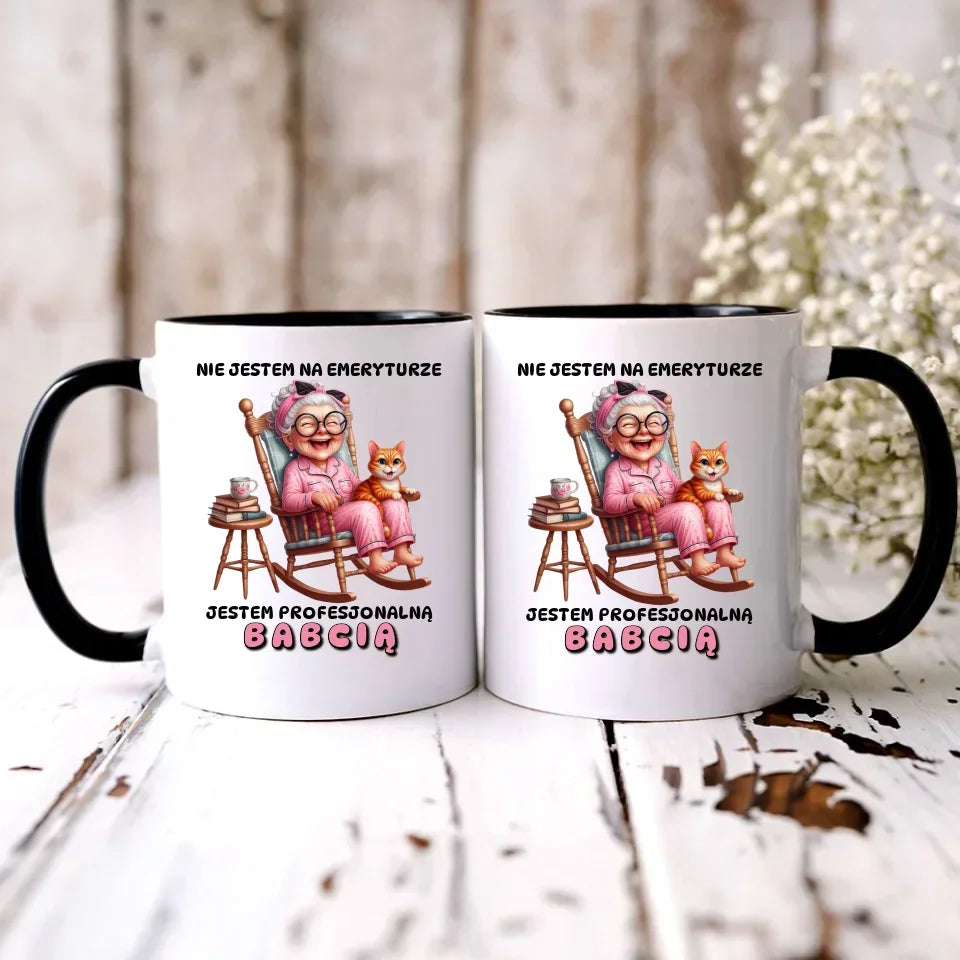 Profesjonalna babcia | Kubek dla babci B20 - StoryCups.pl