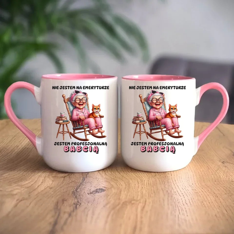 Profesjonalna babcia | Kubek dla babci B20 - StoryCups.pl