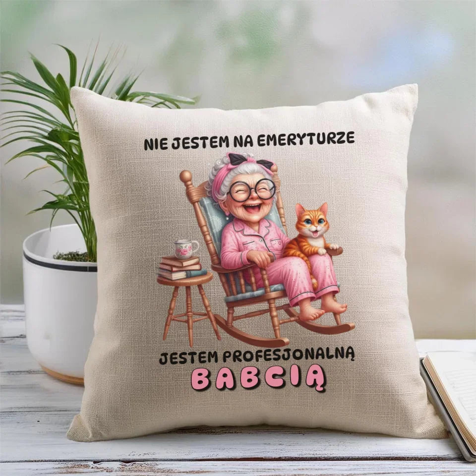 Profesjonalna babcia | Poduszka dla babci B20 - StoryCups.pl