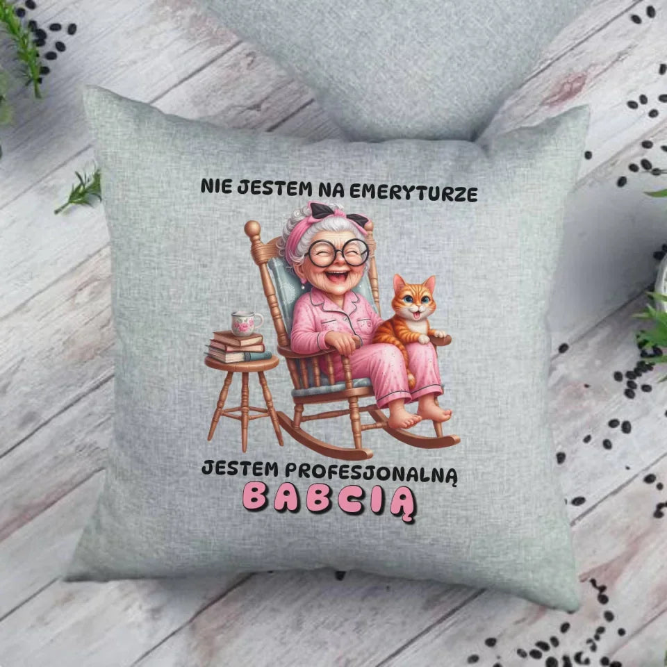 Profesjonalna babcia | Poduszka dla babci B20 - StoryCups.pl