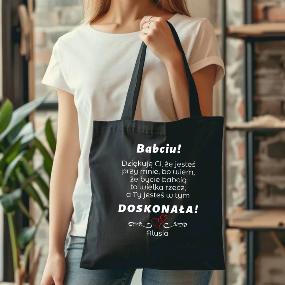 Torba dla babci - prezent na Dzień Babci, Święta, Urodziny