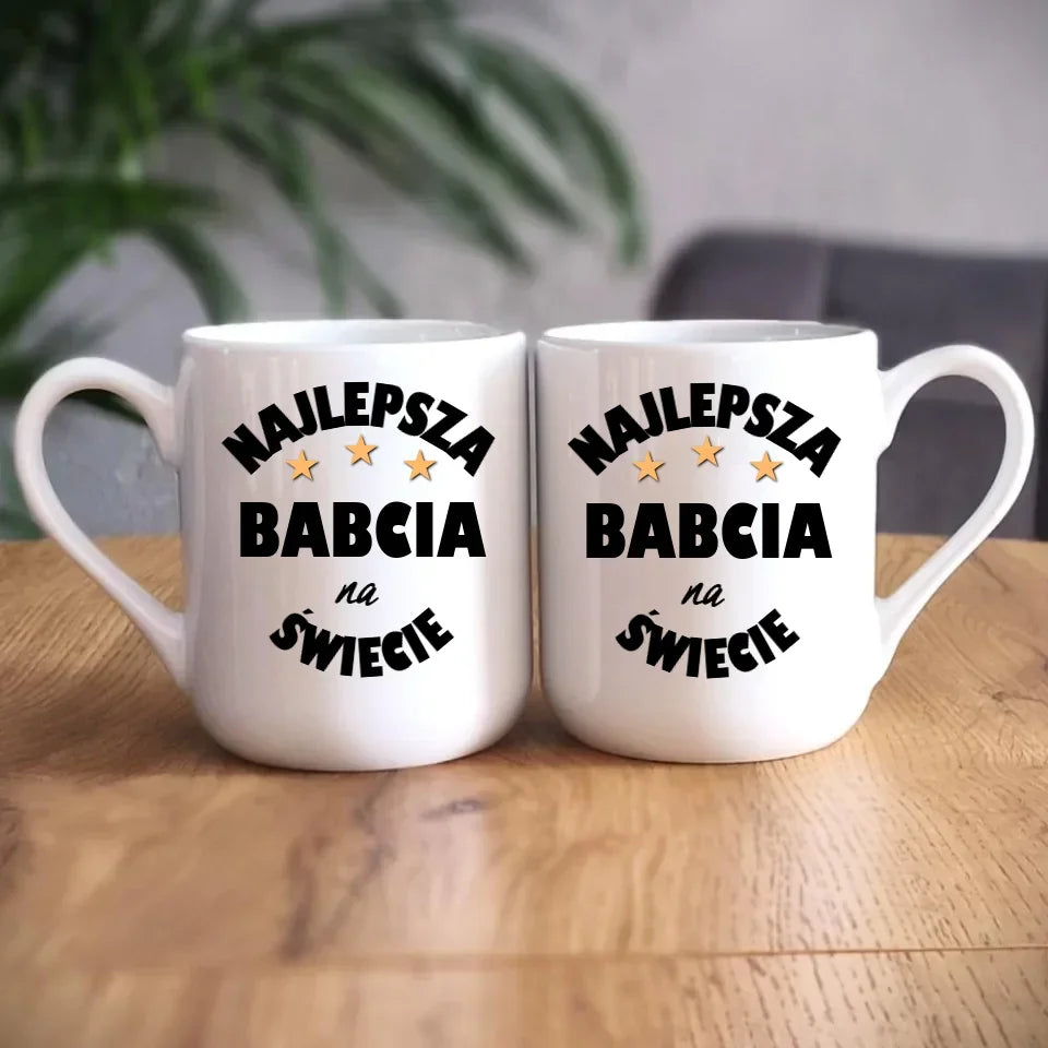Najlepsza babcia na świecie | Kubek dla babci B23 - StoryCups.pl