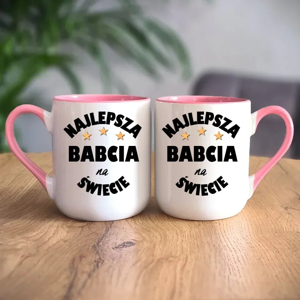 Najlepsza babcia na świecie | Kubek dla babci B23 - StoryCups.pl