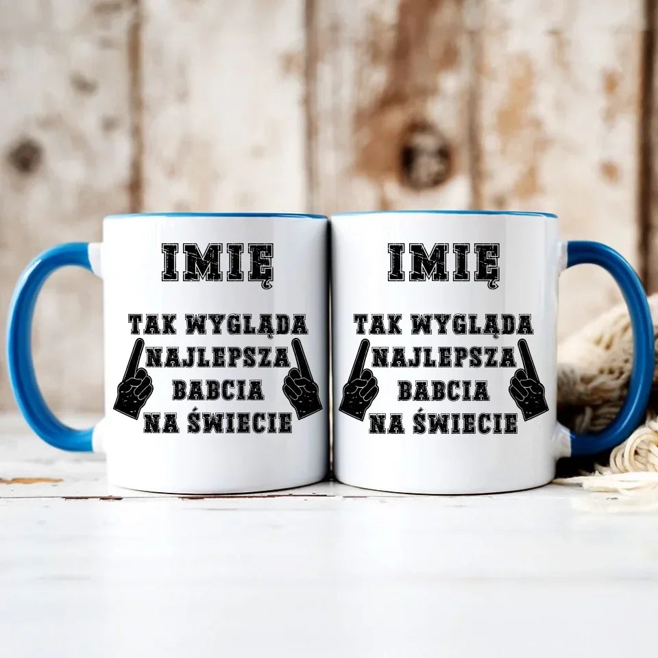 Tak wygląda najlepsza babcia na świecie | Kubek dla babci B24 - StoryCups.pl