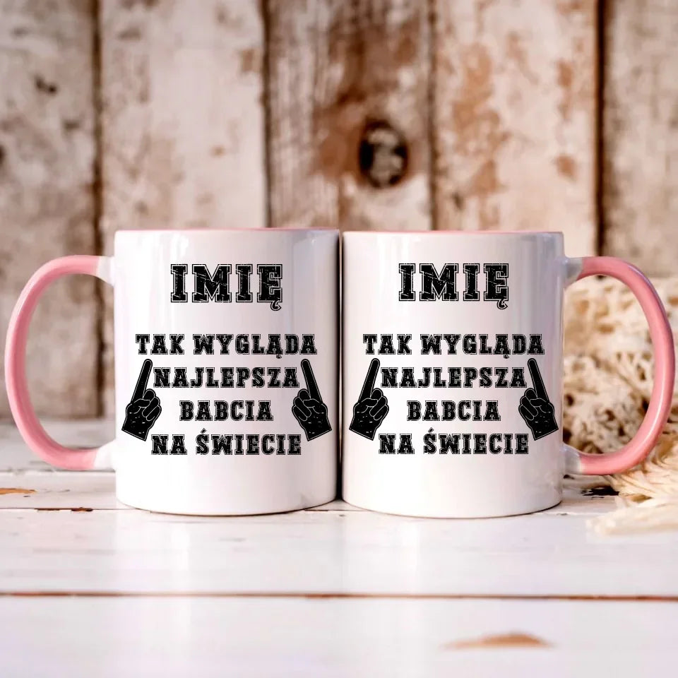 Tak wygląda najlepsza babcia na świecie | Kubek dla babci B24 - StoryCups.pl