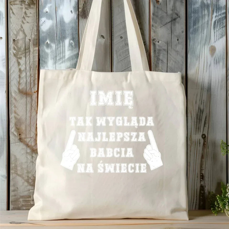 Tak wygląda najlepsza babcia na świecie | Torba dla babci B24 - StoryCups.pl