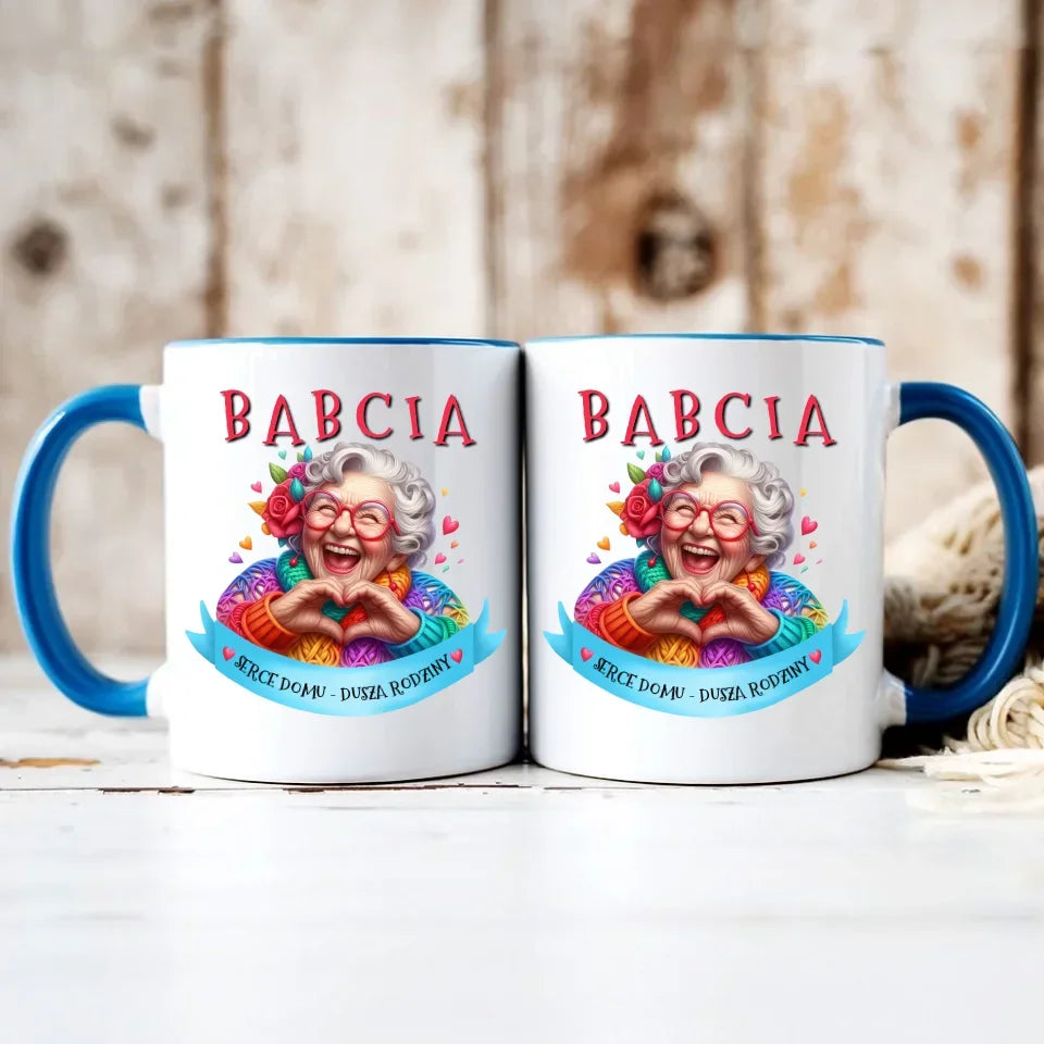 Babcia serce domu | Kubek dla babci B25 - StoryCups.pl