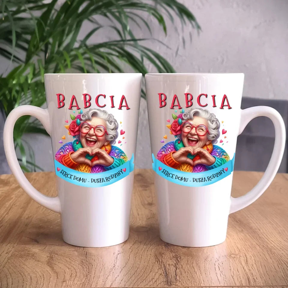 Babcia serce domu | Kubek dla babci B25 - StoryCups.pl