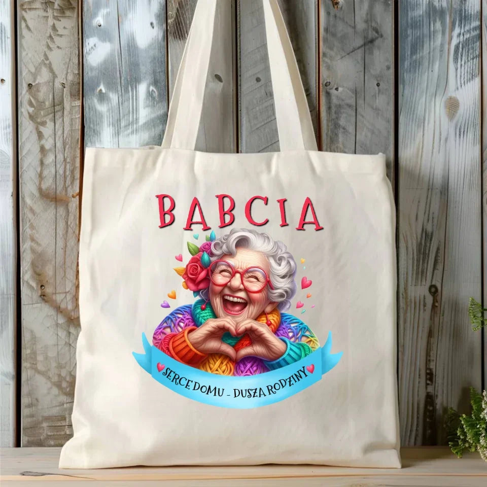 Babcia serce domu | Torba dla babci B25 - StoryCups.pl