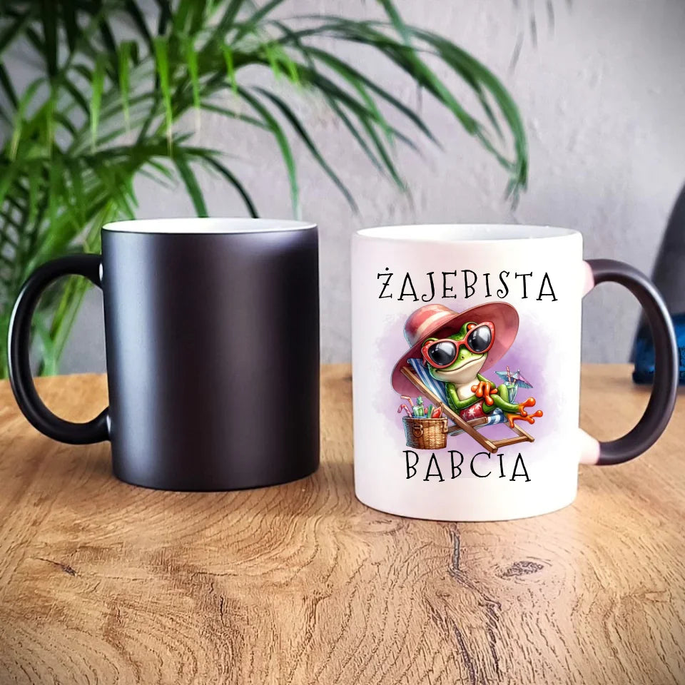 Personalizowany kubek magiczny dla babci - prezent na Dzień Babci Święta Urodziny