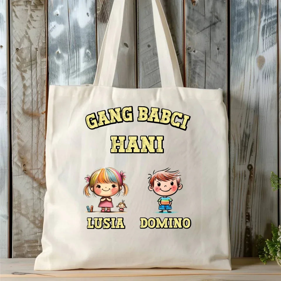 Gang Babci | Personalizowana torba dla babci B18 - StoryCups.pl