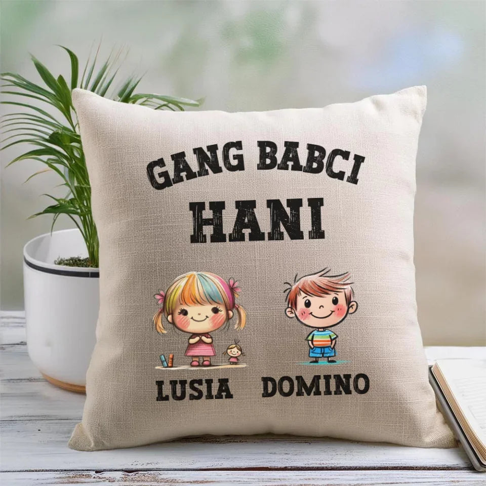 Gang Babci | Personalizowana poduszka dla babci B18 - StoryCups.pl