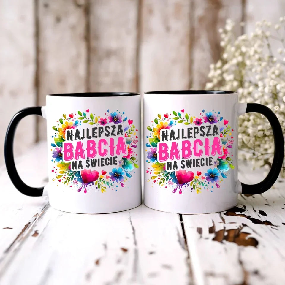 Najlepsza babcia na świecie | Kubek dla babci B07 - StoryCups.pl