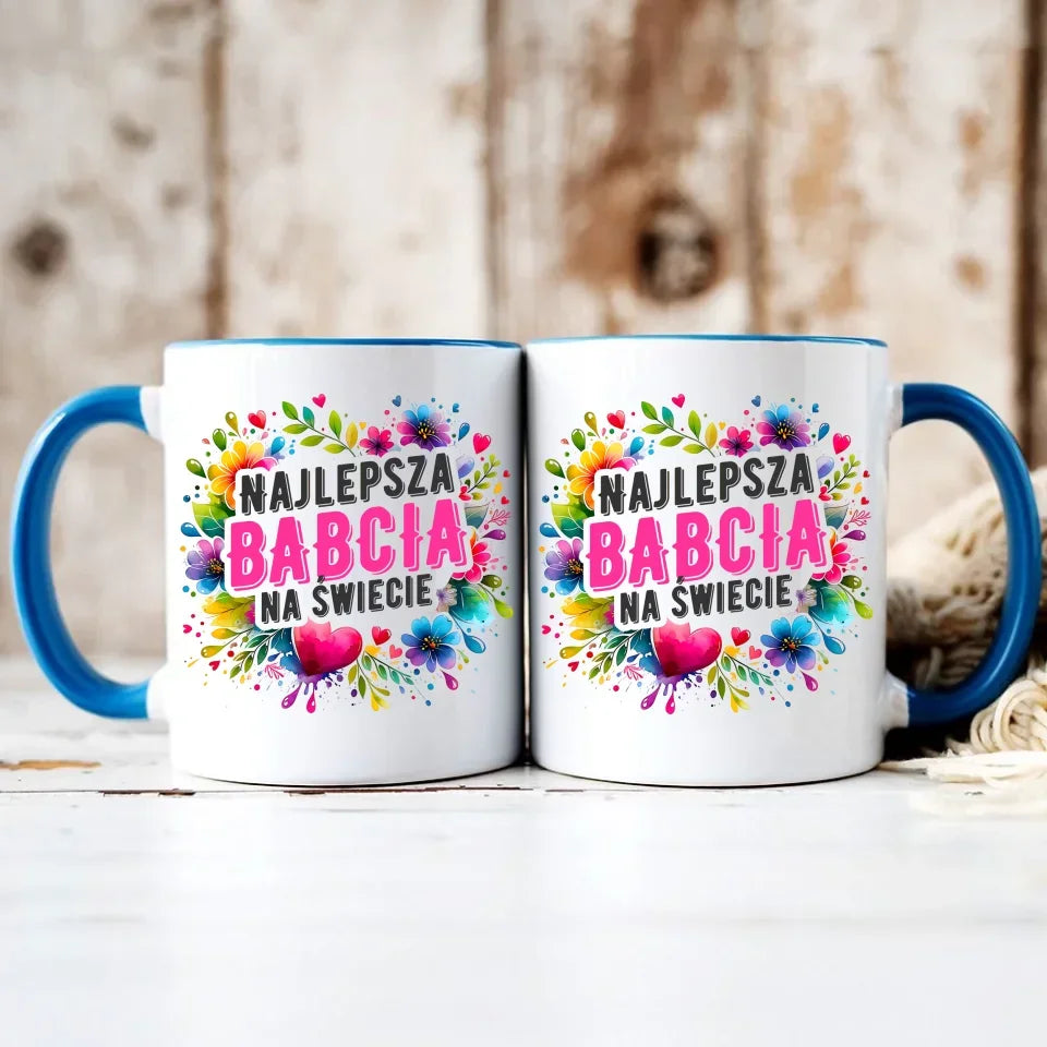 Najlepsza babcia na świecie | Kubek dla babci B07 - StoryCups.pl
