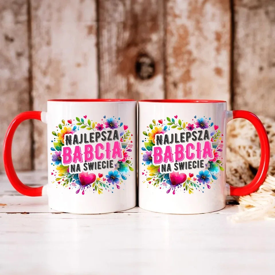 Najlepsza babcia na świecie | Kubek dla babci B07 - StoryCups.pl