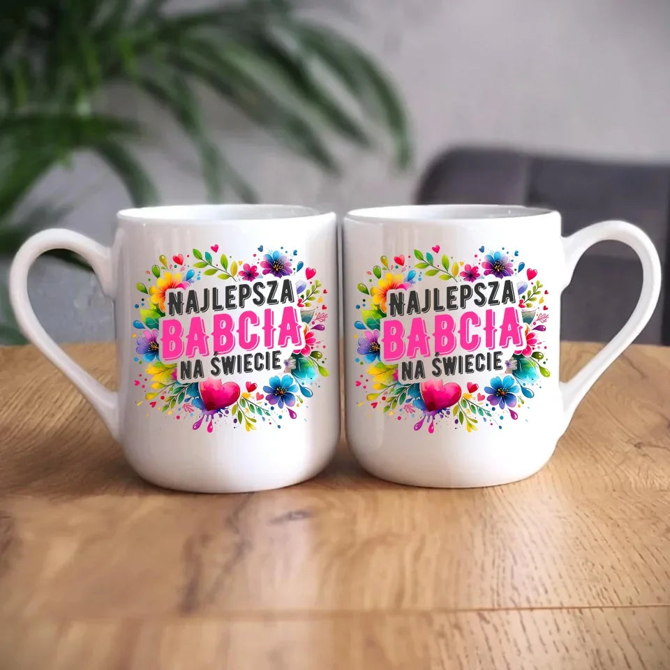 Najlepsza babcia na świecie | Kubek dla babci B07 - StoryCups.pl