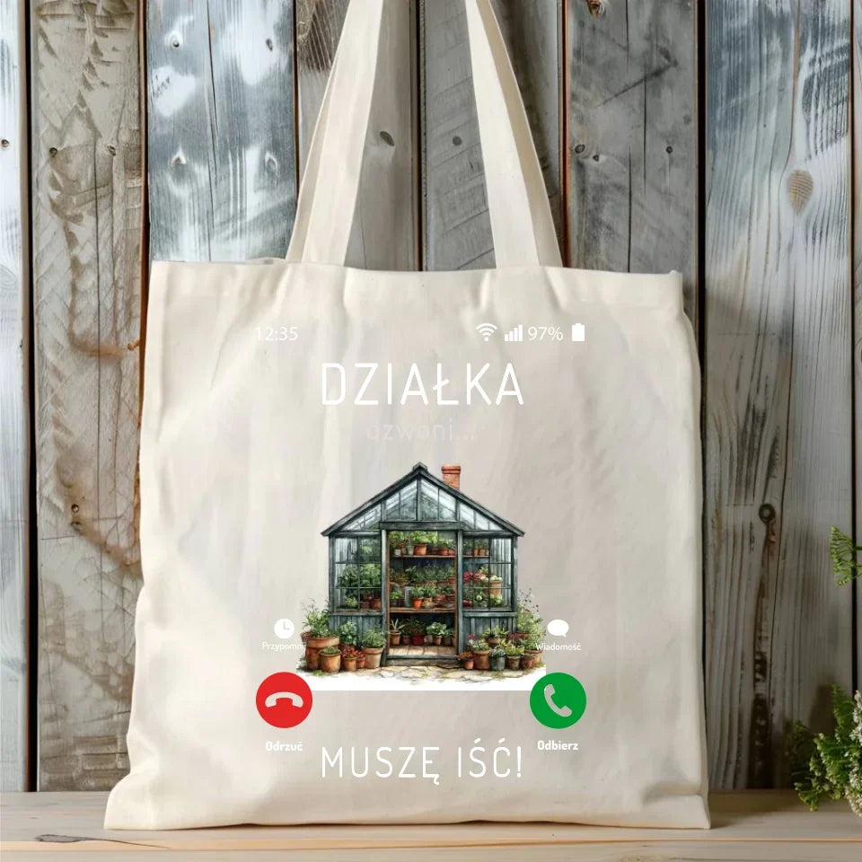 Działka dzwoni muszę iść | Torba dla babci B41 - StoryCups.pl