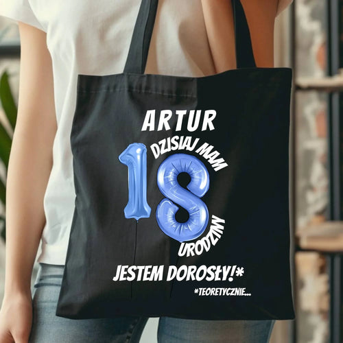 Dzisiaj mam 18. urodziny | Torba prezent na osiemnastkę U27 - StoryCups.pl