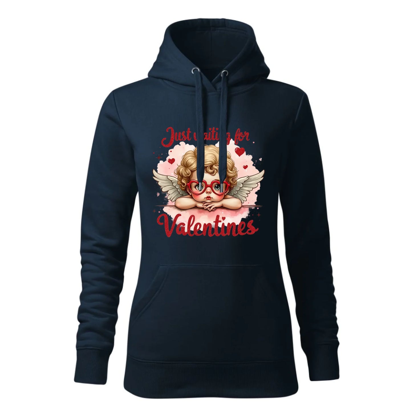 Damska bluza z kapturem granatowa - hoodie - StoryCups.pl