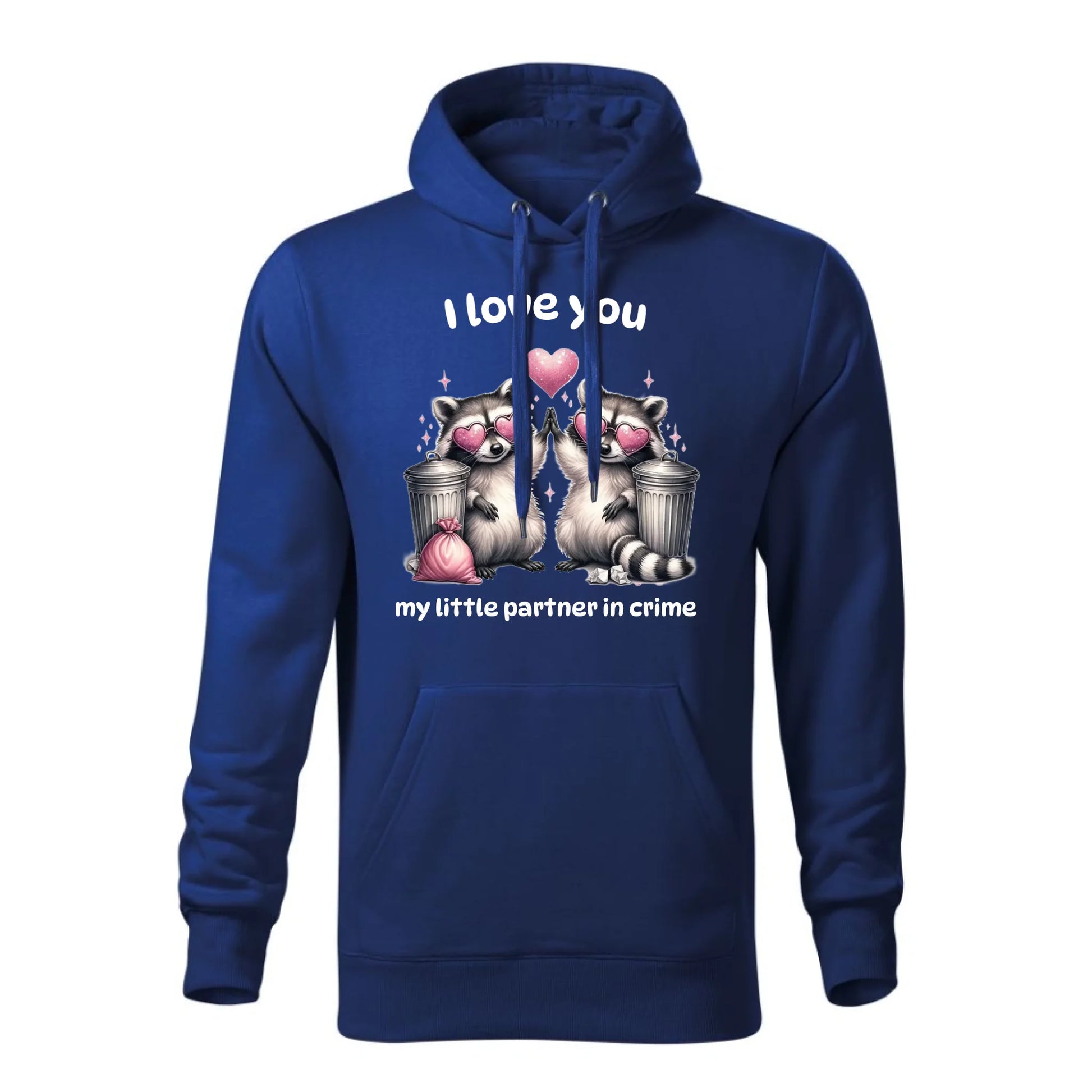 Personalizowana jesienna bluza z kapturem na prezent - niebieska - nadruk - hoodie
