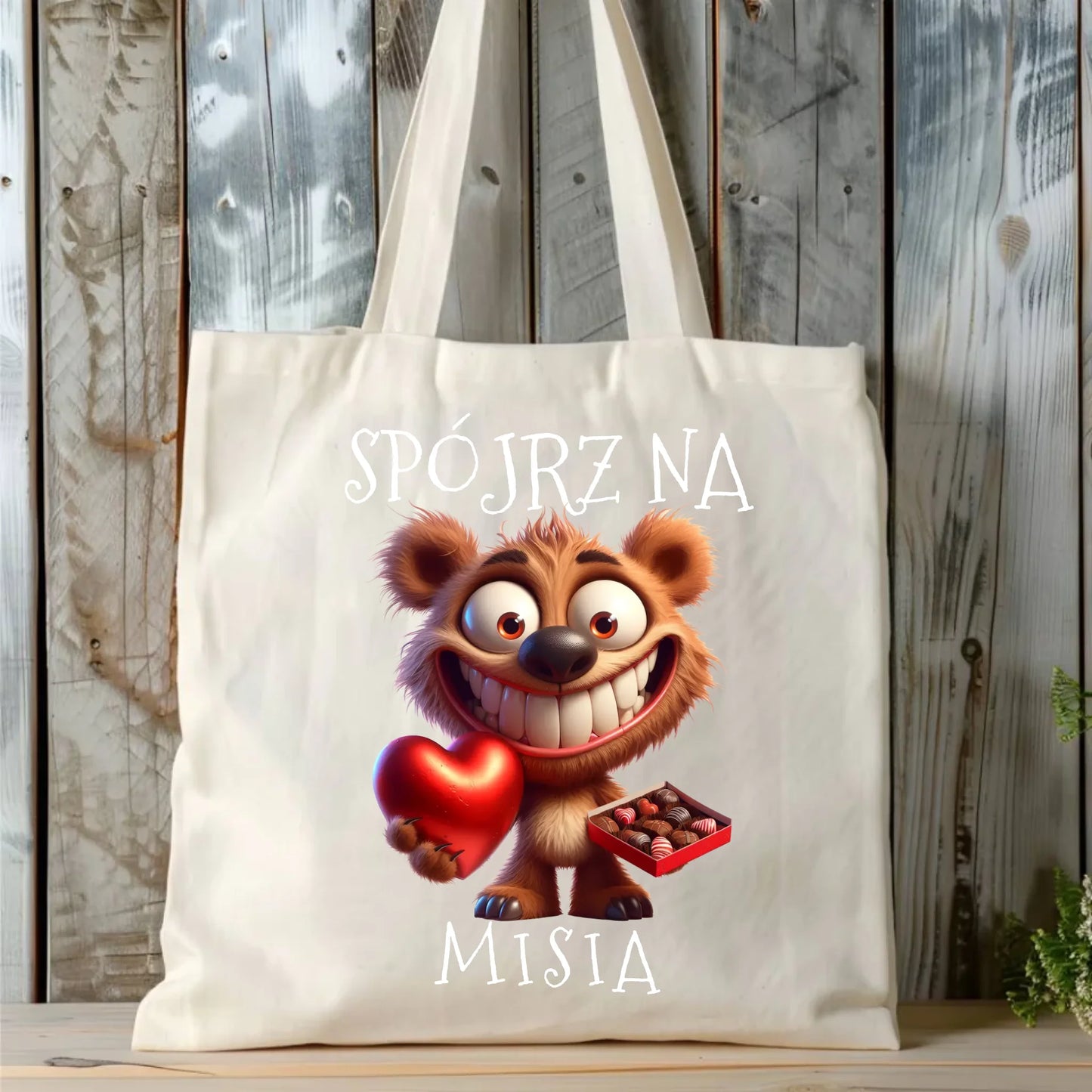 Torba tote bag naturalna nadruk