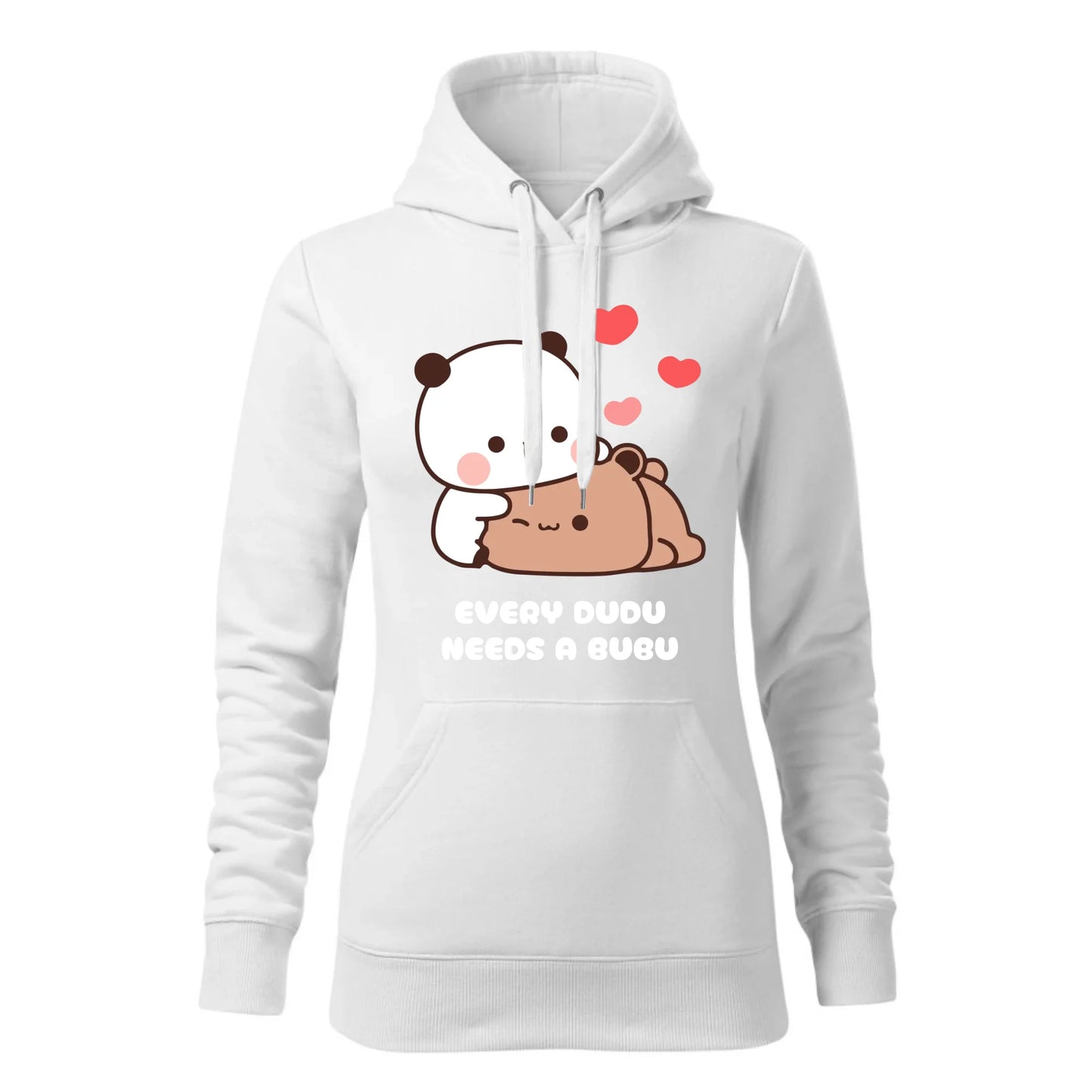 Damska bluza z kapturem biała - hoodie - StoryCups.pl