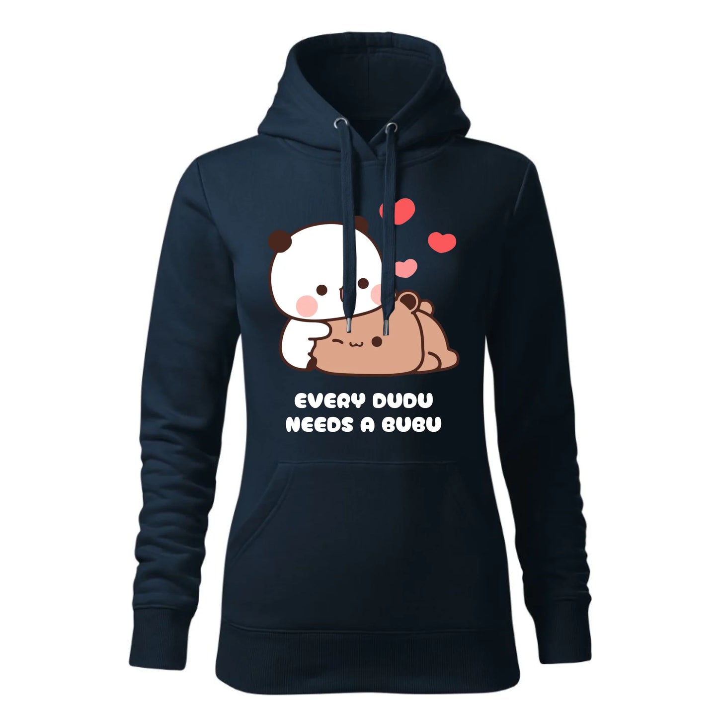 Damska bluza z kapturem granatowa - hoodie - StoryCups.pl