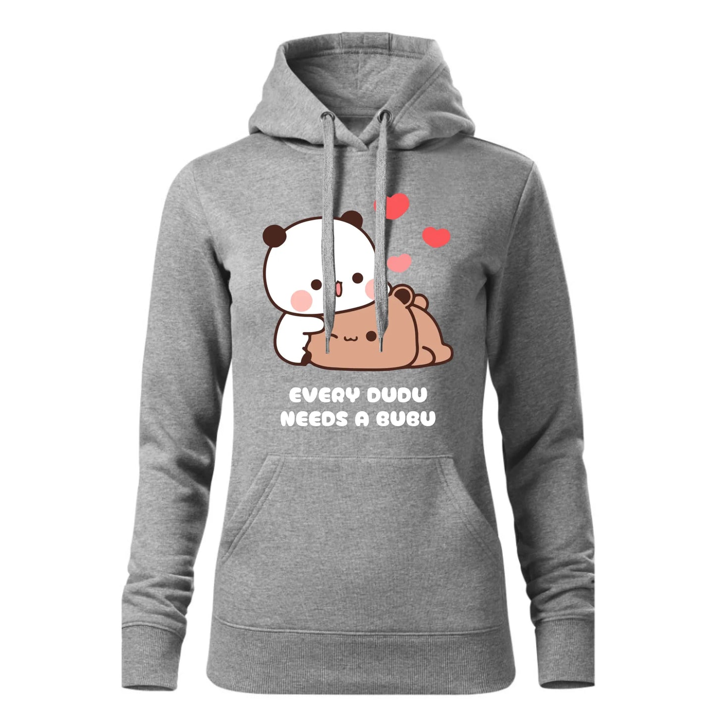 Damska bluza z kapturem szara - hoodie - StoryCups.pl