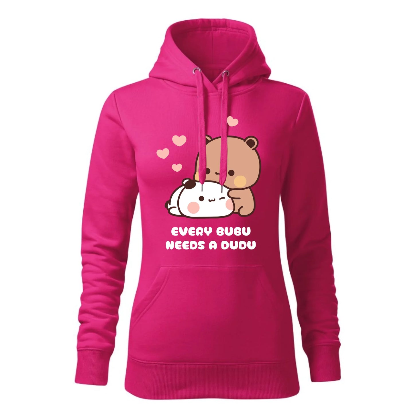 Damska bluza z kapturem różowa - hoodie - StoryCups.pl