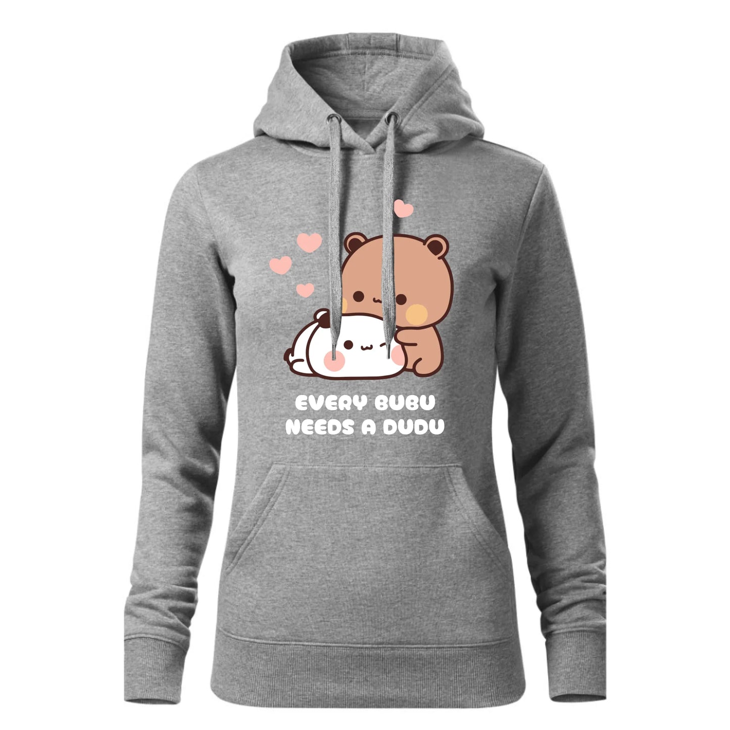 Damska bluza z kapturem szara - hoodie - StoryCups.pl