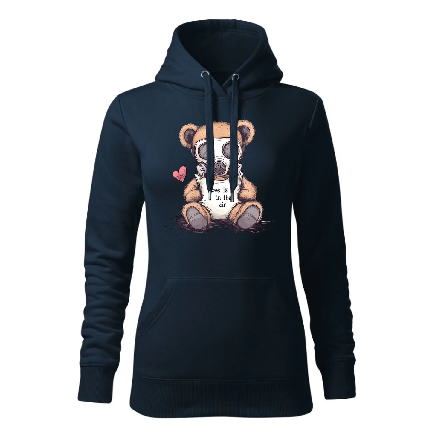 Damska bluza z kapturem granatowa - hoodie - StoryCups.pl