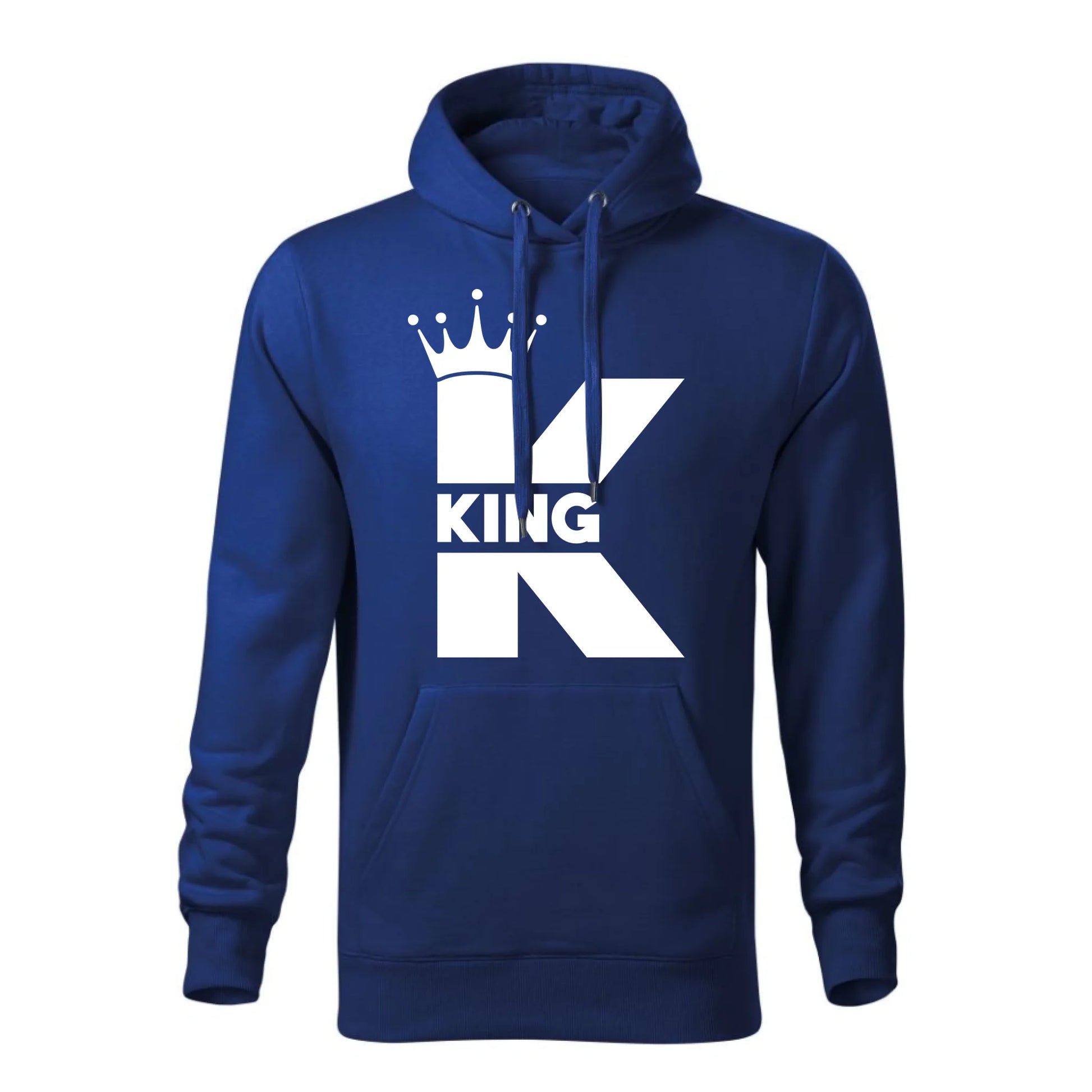 Personalizowana jesienna bluza z kapturem na prezent - niebieska - nadruk - hoodie