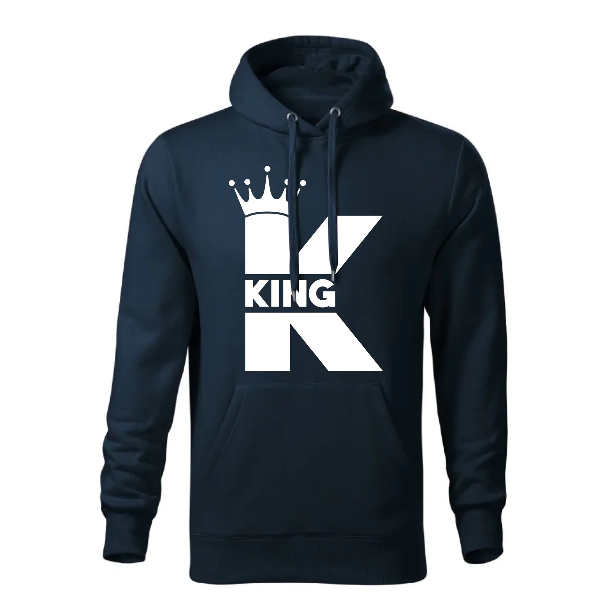 Personalizowana jesienna bluza z kapturem na prezent - granatowa - nadruk - hoodie