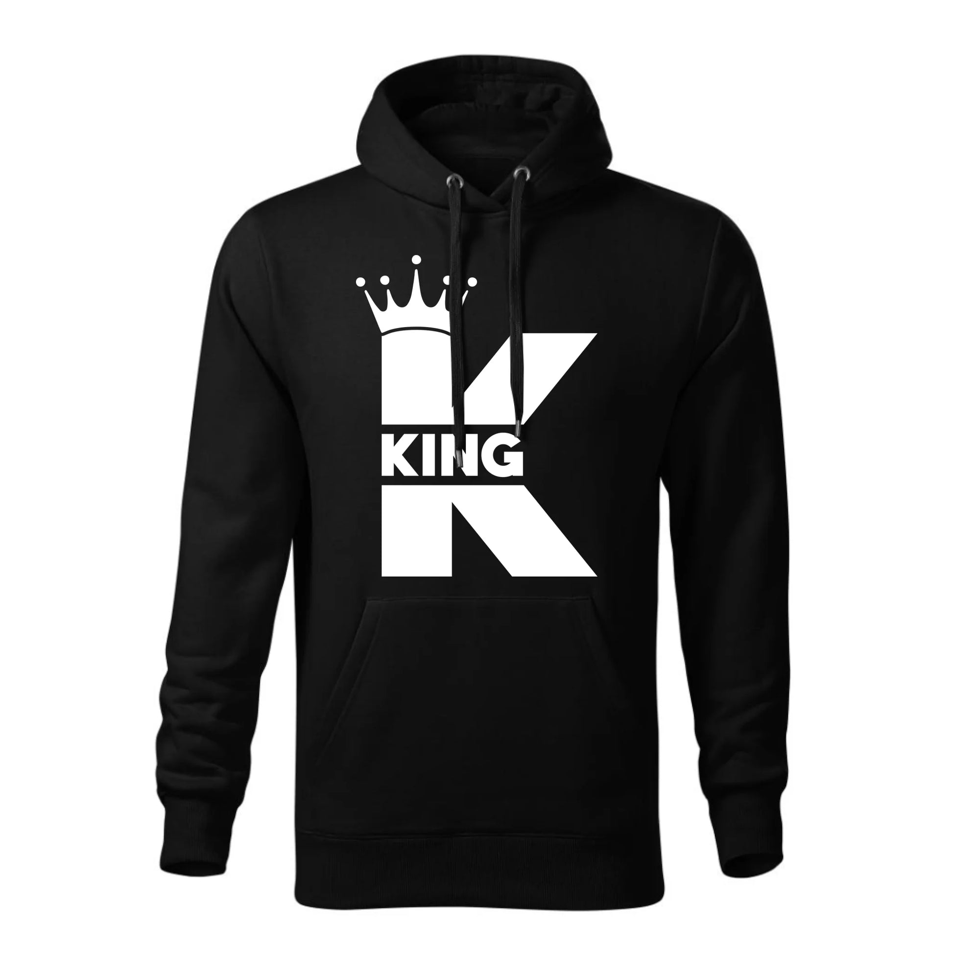 Personalizowana jesienna bluza z kapturem na prezent - czarna - nadruk - hoodie