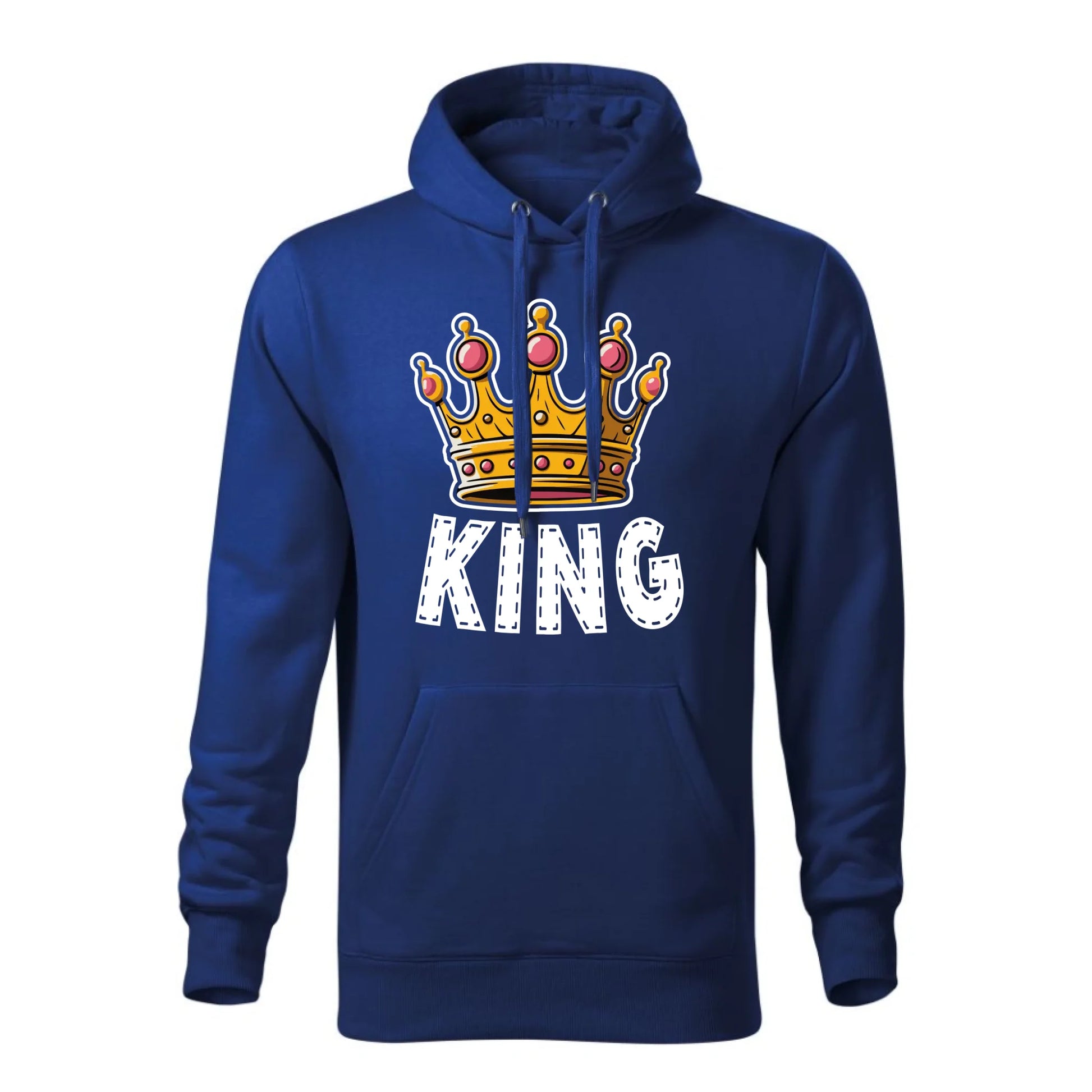 Personalizowana jesienna bluza z kapturem na prezent - niebieska - nadruk - hoodie