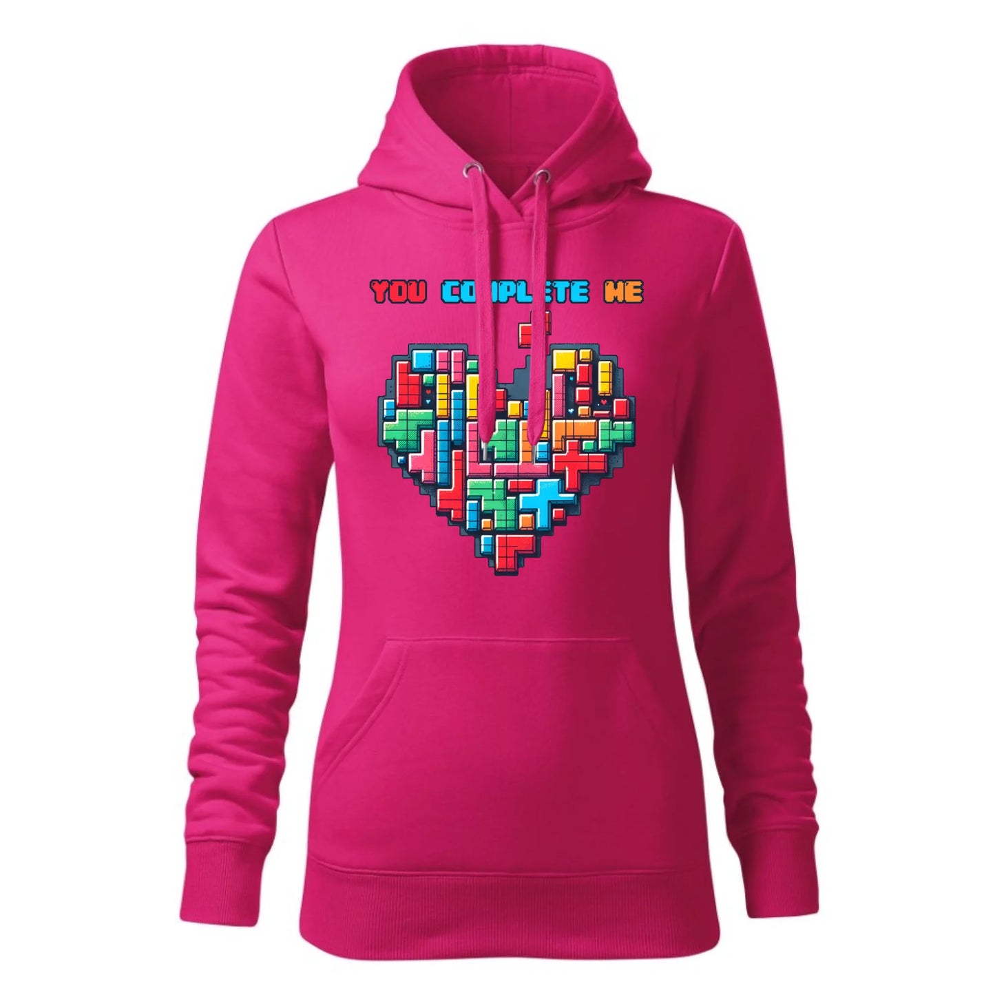 Damska bluza z kapturem różowa - hoodie - StoryCups.pl