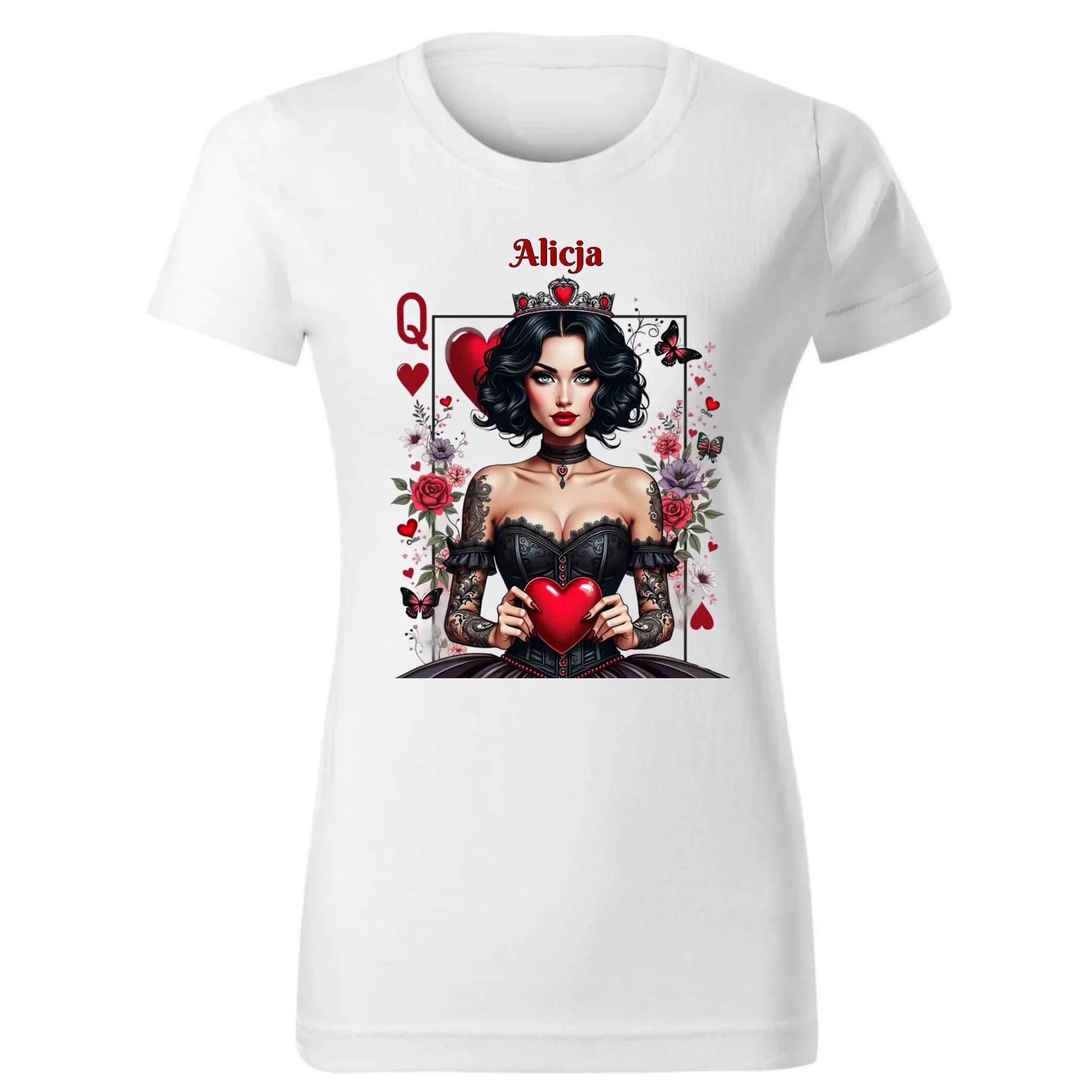Królowa Serc | Koszulka damska W46 - StoryCups.pl