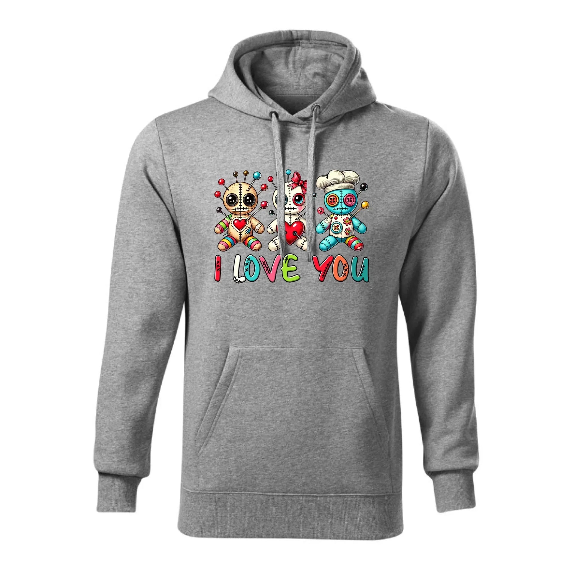 I Love You | Bluza męska z kapturem W52 - StoryCups.pl
