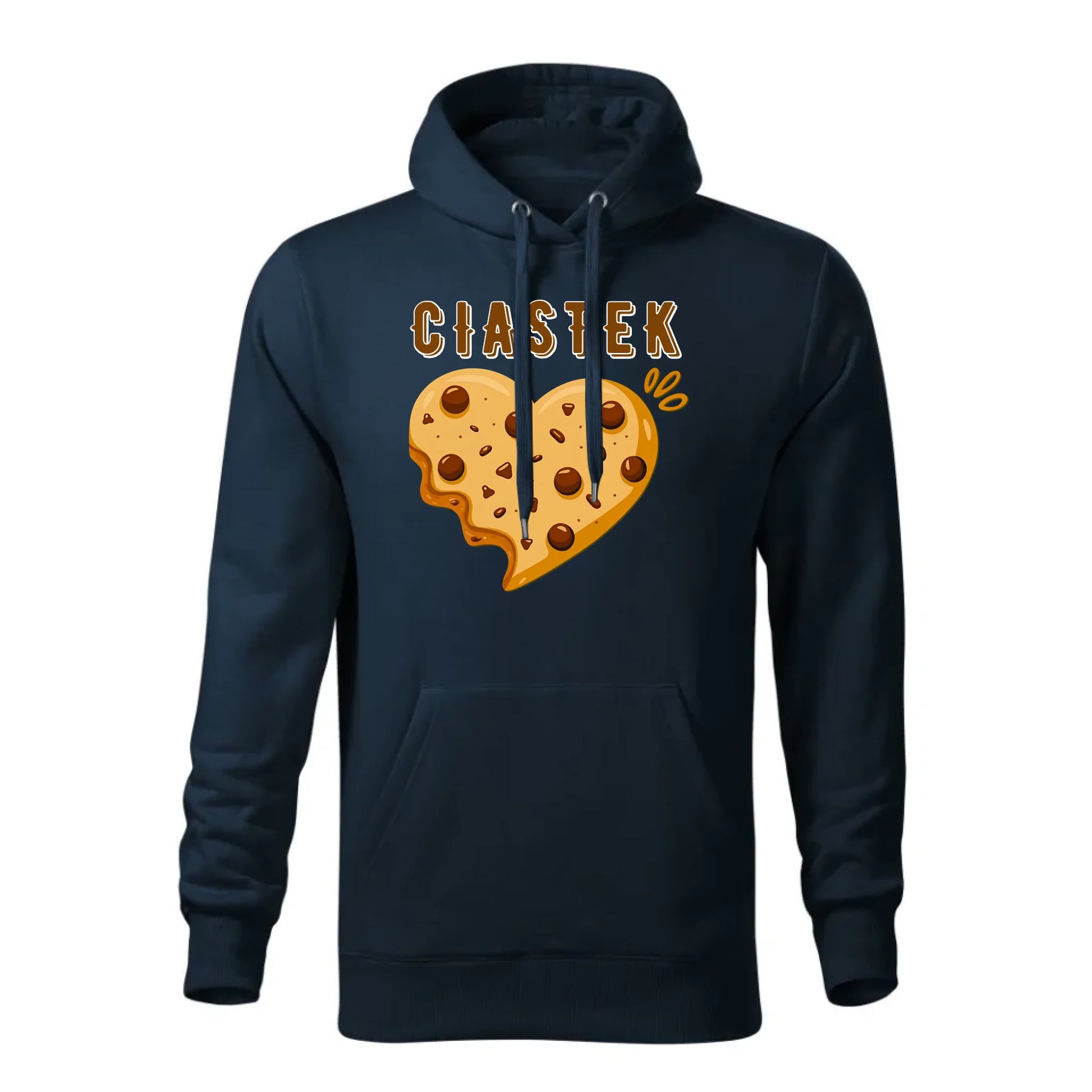 Personalizowana jesienna bluza z kapturem na prezent - granatowa - nadruk - hoodie