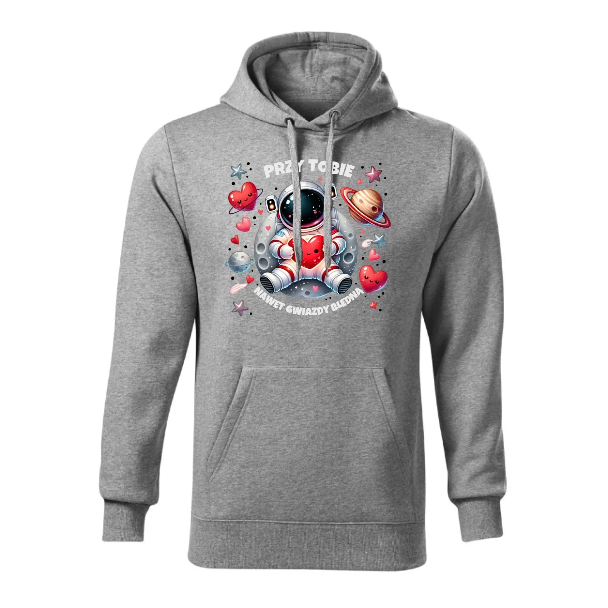 Przy Tobie nawet gwiazdy bledną | Bluza męska z kapturem W57 - StoryCups.pl