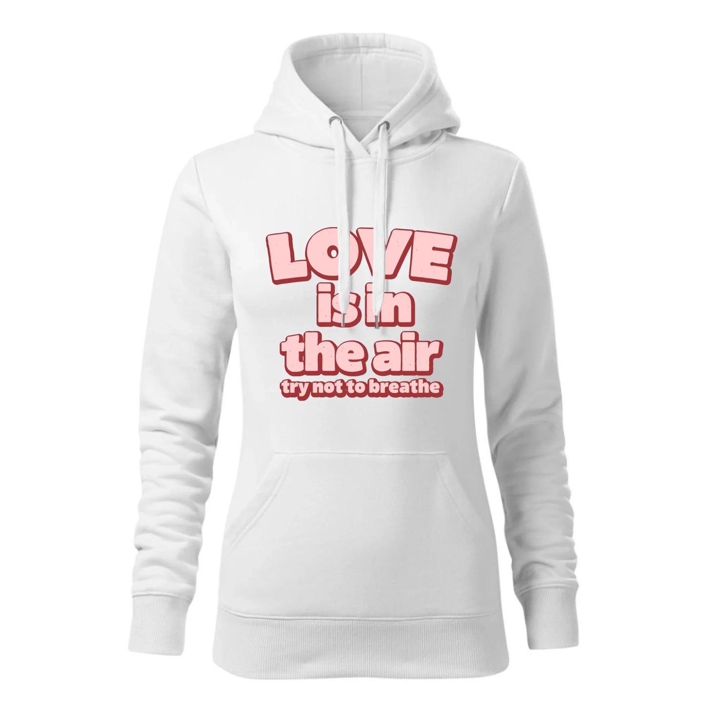 Damska bluza z kapturem biała - hoodie - StoryCups.pl