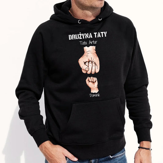 Bluza męska z kapturem na prezent dla taty na urodziny, Dzień Ojca, święta