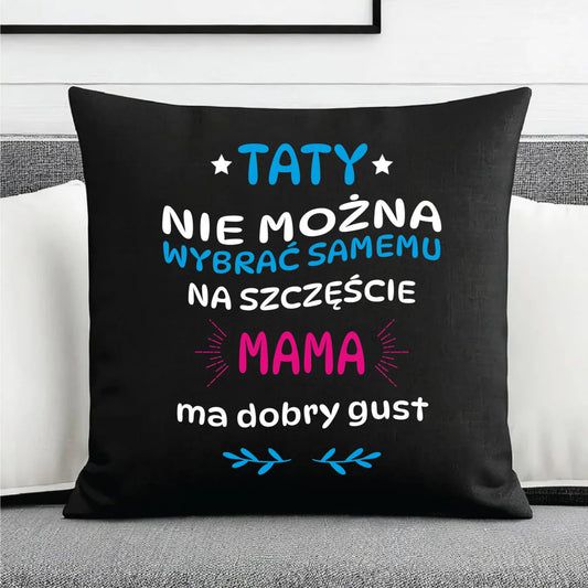 Prezent dla taty, na święta, na Dzień Ojca, urodziny - duża poduszka dekoracyjna