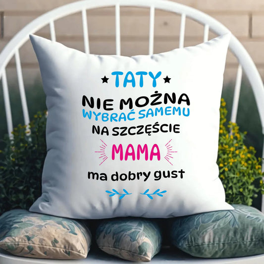 Personalizowana poduszka dla taty prezent na Dzień Ojca Święta Urodziny