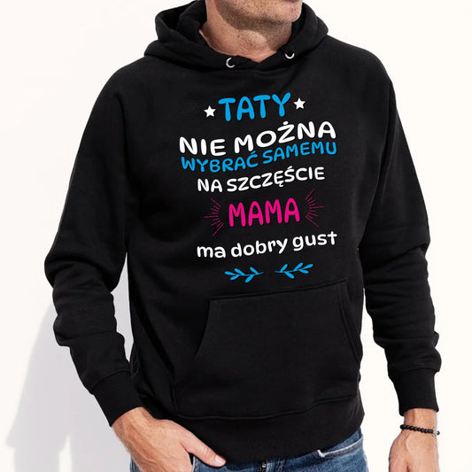 Bluza męska z kapturem na prezent dla taty na urodziny, Dzień Ojca, święta