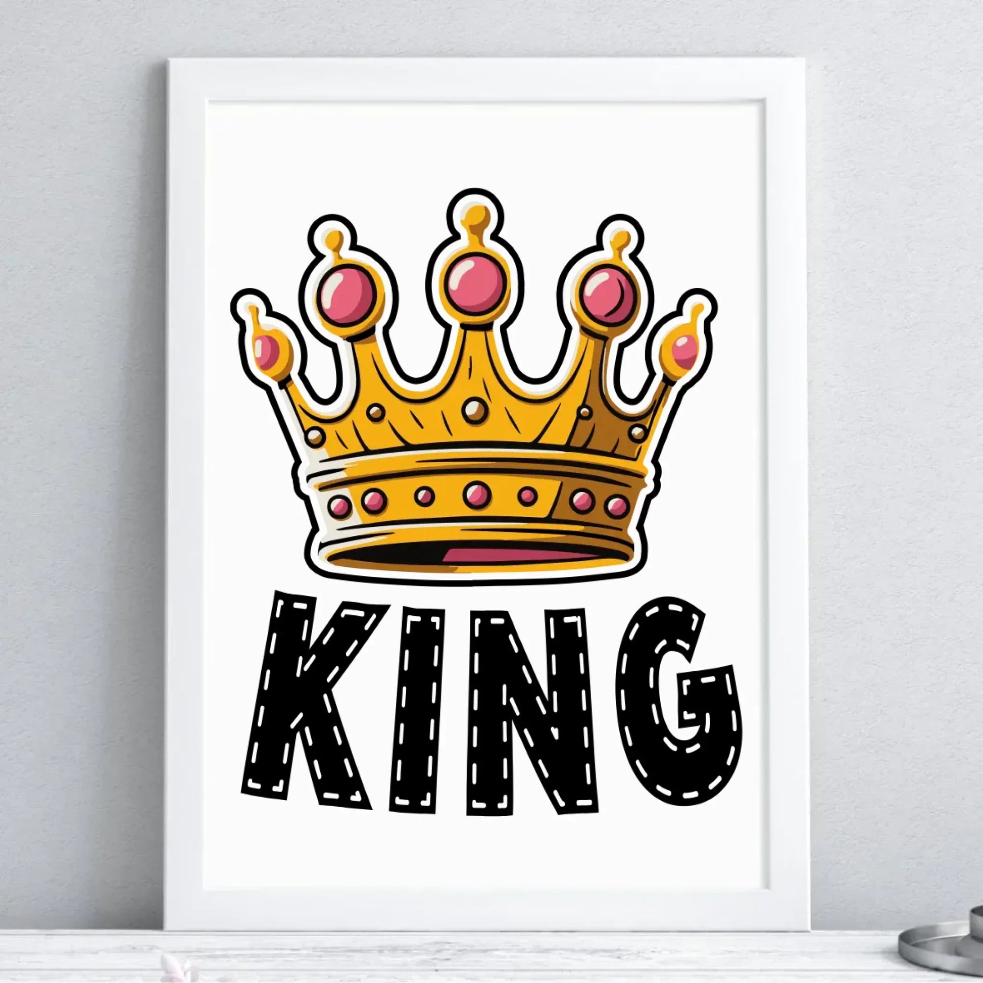 King | Plakat w ramie W41 - StoryCups.pl