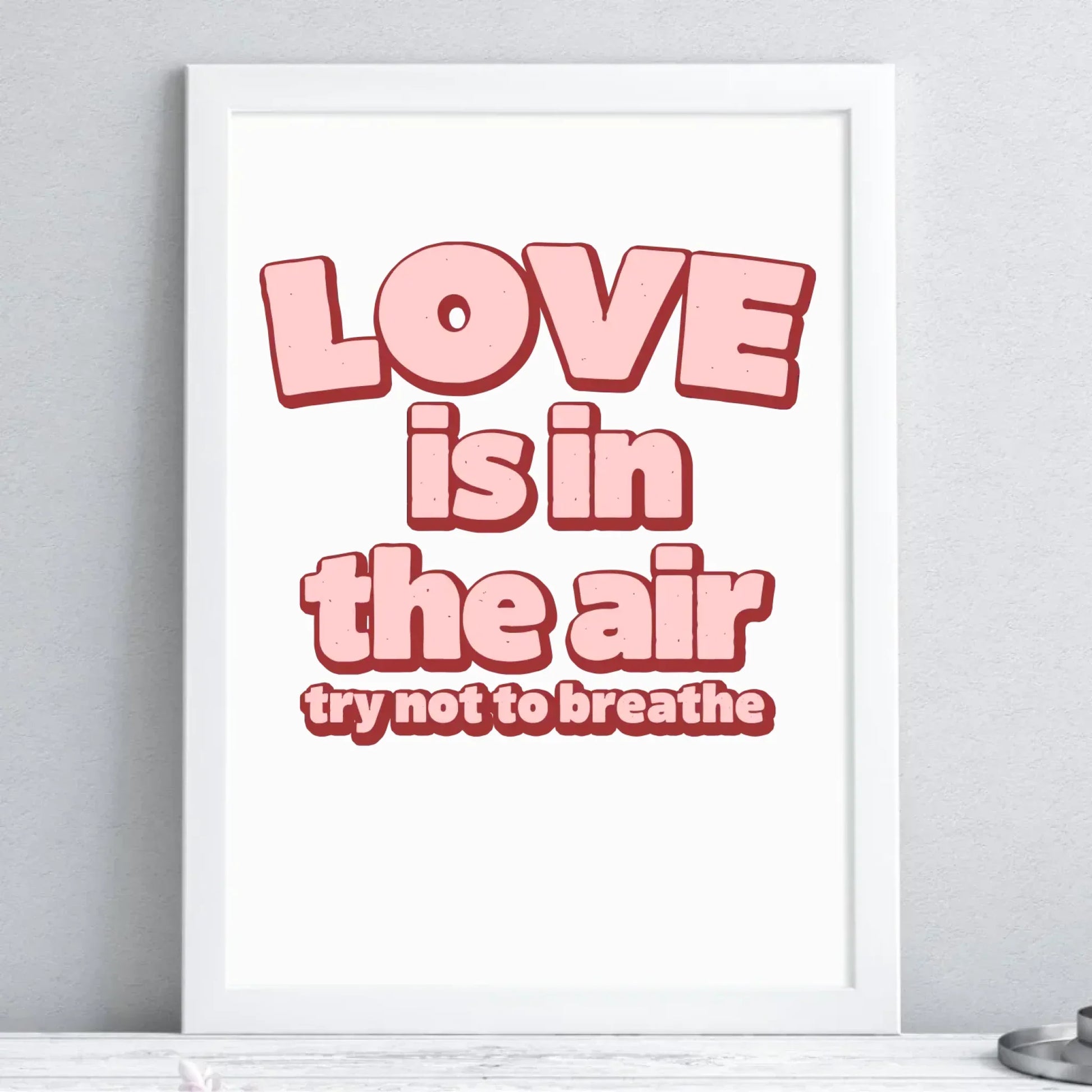 Love is in the air | Plakat w ramie W43 - StoryCups.pl