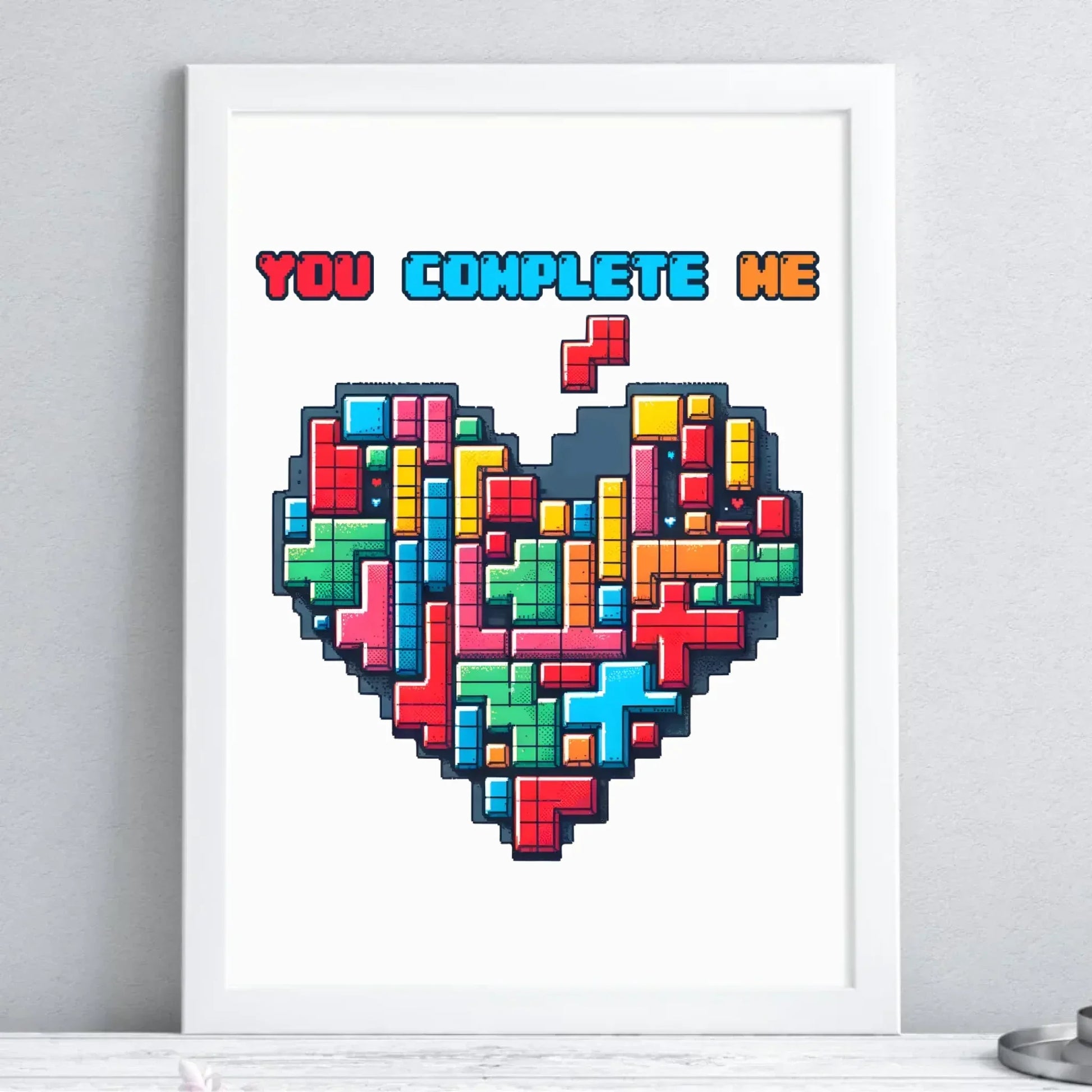 You complete me | Plakat w ramie W44 - StoryCups.pl