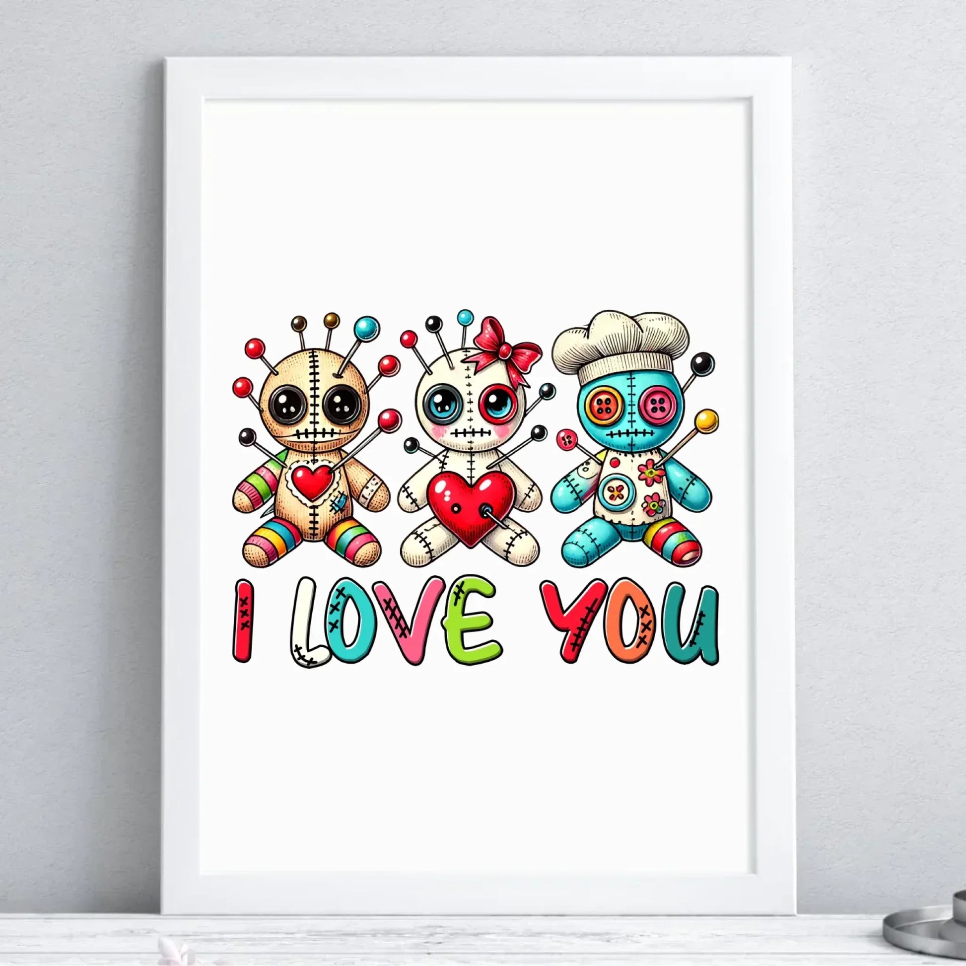 I Love You | Plakat w ramie W52 - StoryCups.pl